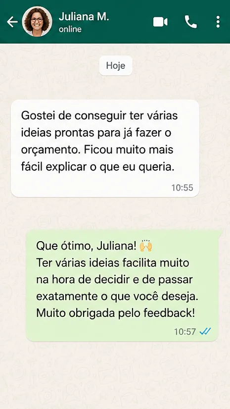 Depoimento de cliente